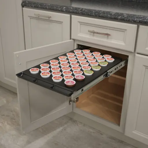 ORGAdrawer K-Cup Drawer organizer filled with K-Cups
